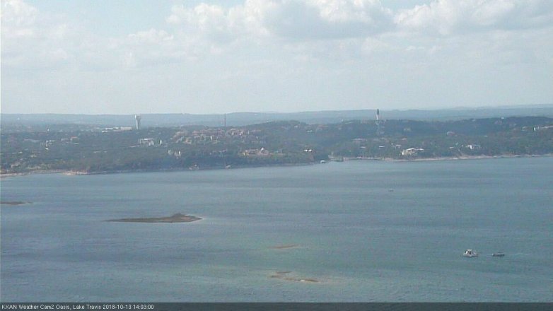 Lake Travis webcam, October 13, 2018 1:05 PM CT