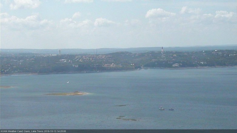 Lake Travis webcam, October 13, 2018 1:30 PM CT