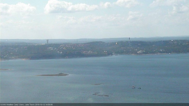 Lake Travis webcam, October 13, 2018 2:00 PM CT