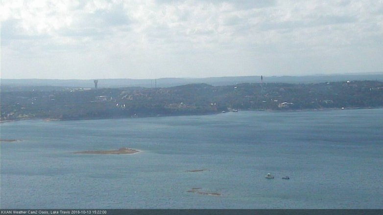Lake Travis webcam, October 13, 2018 2:25 PM CT
