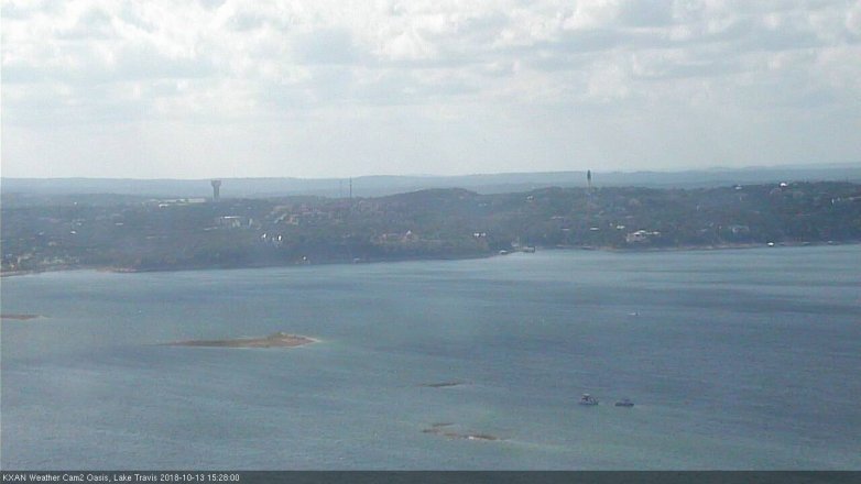 Lake Travis webcam, October 13, 2018 2:30 PM CT