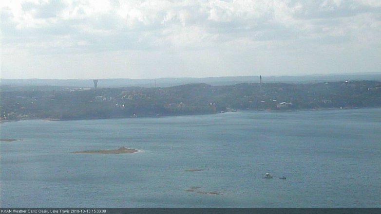 Lake Travis webcam, October 13, 2018 2:35 PM CT