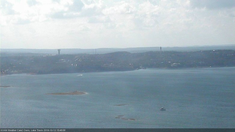 Lake Travis webcam, October 13, 2018 2:50 PM CT