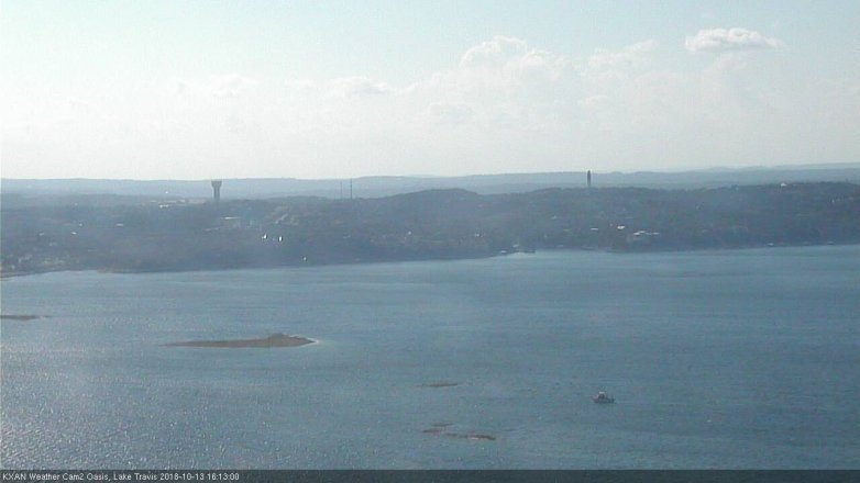 Lake Travis webcam, October 13, 2018 3:15 PM CT