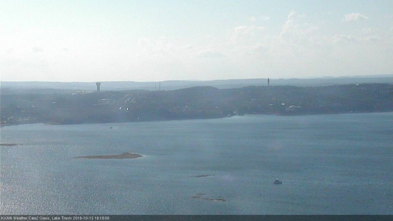 Lake Travis webcam, October 13, 2018 3:20 PM CT