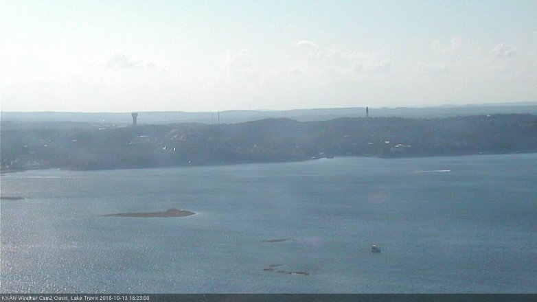 Lake Travis webcam, October 13, 2018 3:25 PM CT