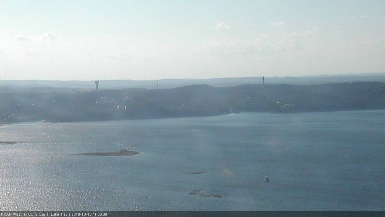 Lake Travis webcam, October 13, 2018 3:40 PM CT