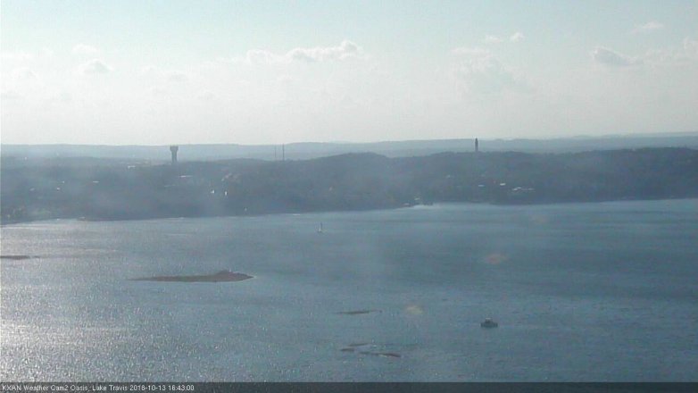 Lake Travis webcam, October 13, 2018 3:45 PM CT