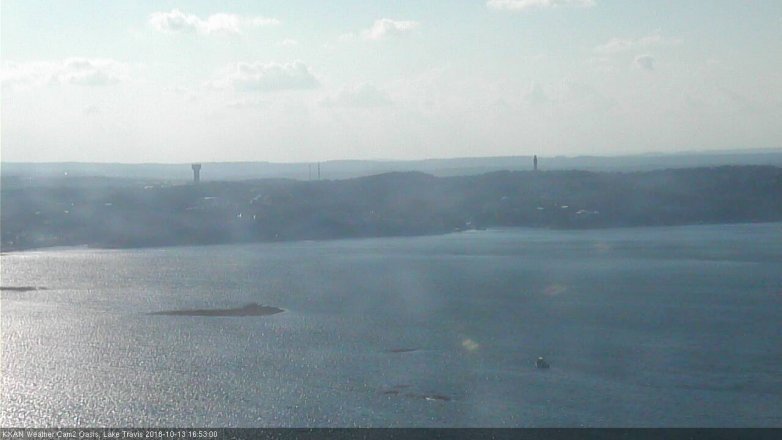Lake Travis webcam, October 13, 2018 3:55 PM CT