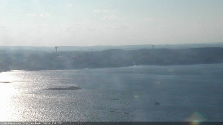 Lake Travis webcam, October 13, 2018 4:15 PM CT