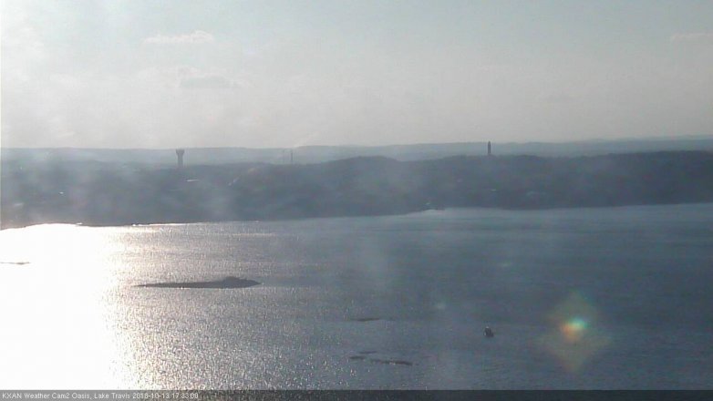 Lake Travis webcam, October 13, 2018 4:35 PM CT
