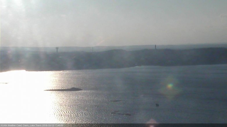 Lake Travis webcam, October 13, 2018 4:50 PM CT