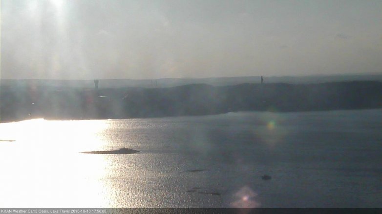 Lake Travis webcam, October 13, 2018 5:00 PM CT