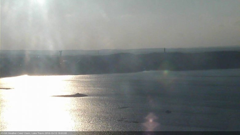 Lake Travis webcam, October 13, 2018 5:05 PM CT