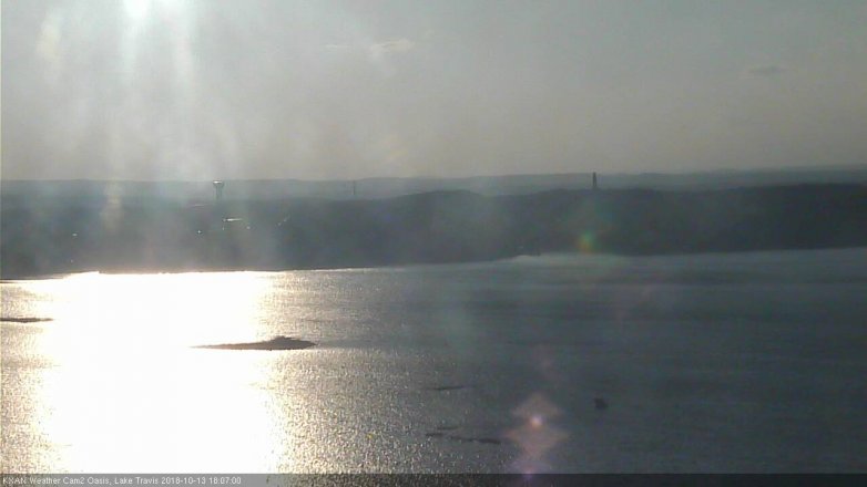 Lake Travis webcam, October 13, 2018 5:10 PM CT