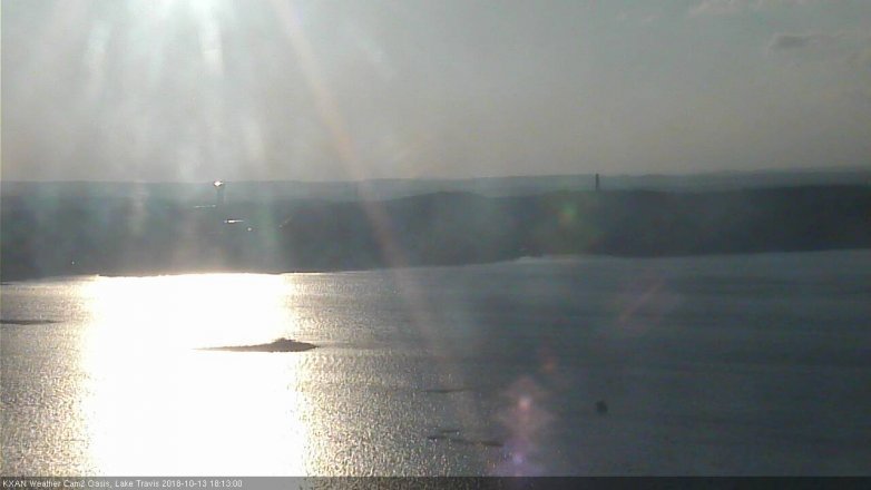 Lake Travis webcam, October 13, 2018 5:15 PM CT