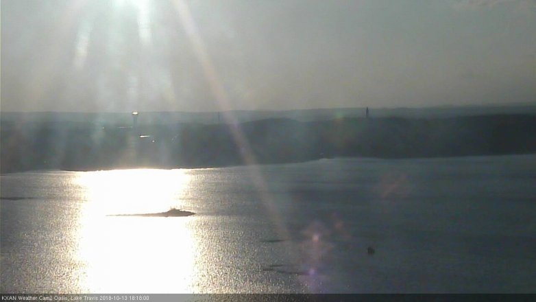 Lake Travis webcam, October 13, 2018 5:20 PM CT