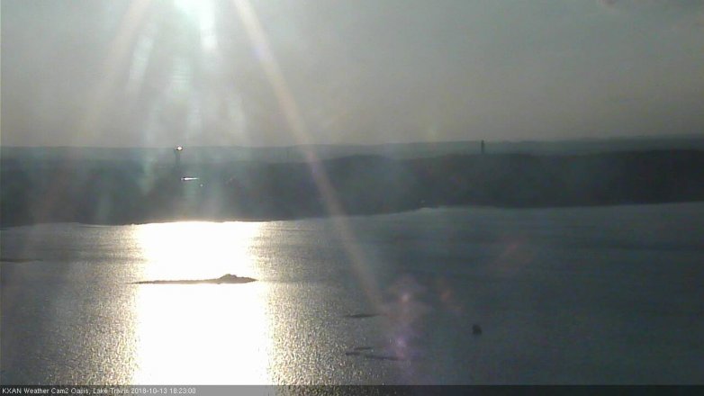 Lake Travis webcam, October 13, 2018 5:25 PM CT