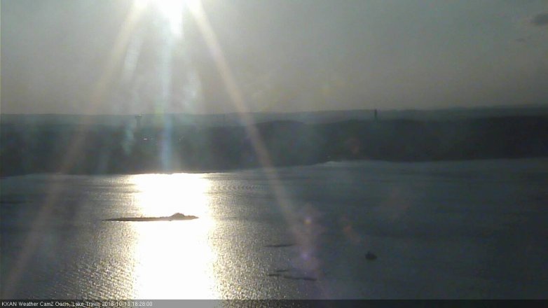 Lake Travis webcam, October 13, 2018 5:30 PM CT