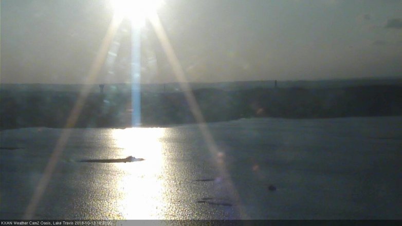 Lake Travis webcam, October 13, 2018 5:35 PM CT