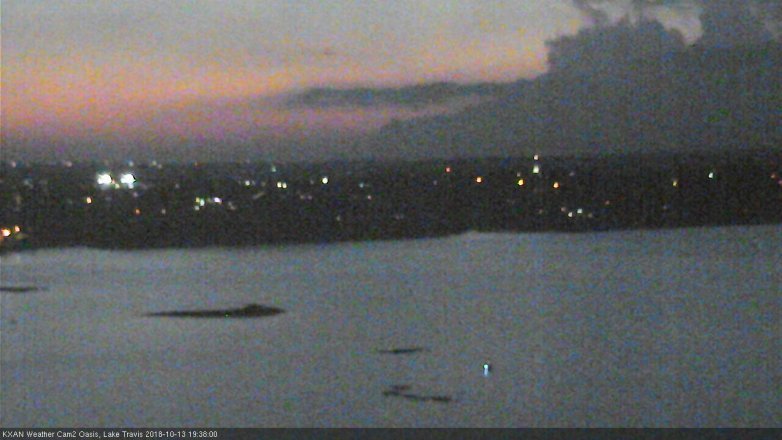 Lake Travis webcam, October 13, 2018 6:40 PM CT