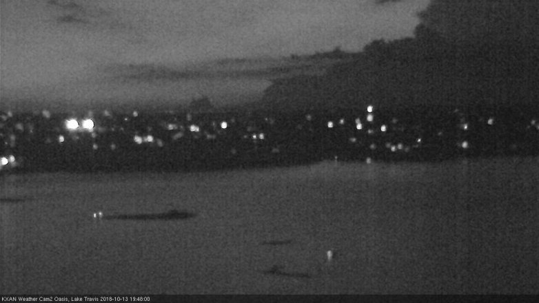 Lake Travis webcam, October 13, 2018 6:50 PM CT