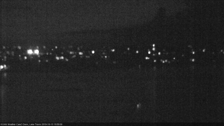 Lake Travis webcam, October 13, 2018 7:00 PM CT
