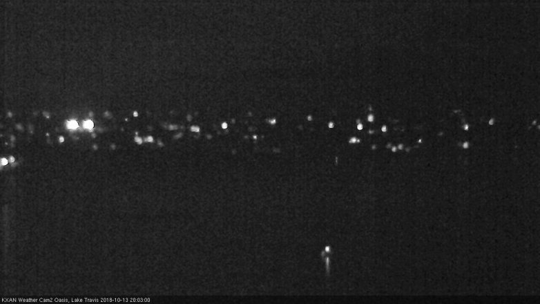 Lake Travis webcam, October 13, 2018 7:05 PM CT