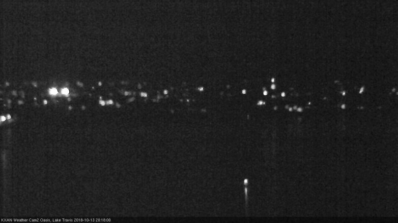 Lake Travis webcam, October 13, 2018 7:20 PM CT