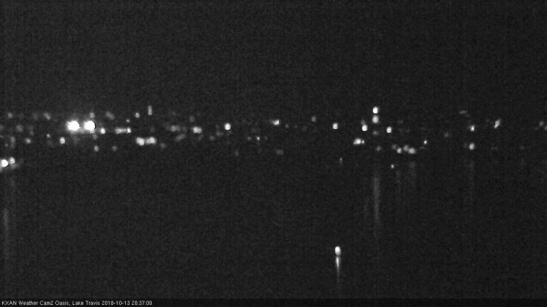 Lake Travis webcam, October 13, 2018 7:40 PM CT