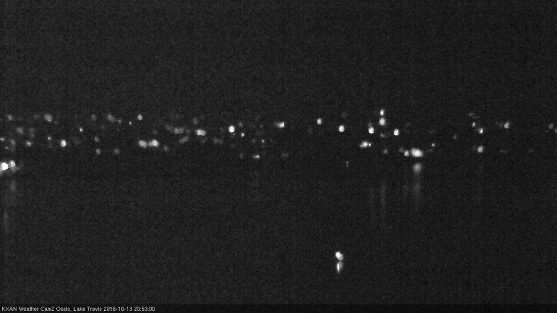 Lake Travis webcam, October 13, 2018 7:55 PM CT