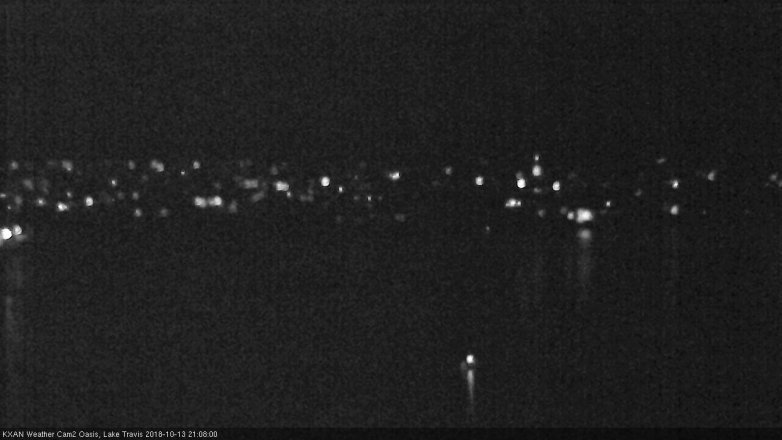 Lake Travis webcam, October 13, 2018 8:10 PM CT