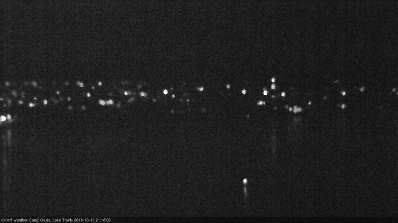 Lake Travis webcam, October 13, 2018 8:20 PM CT