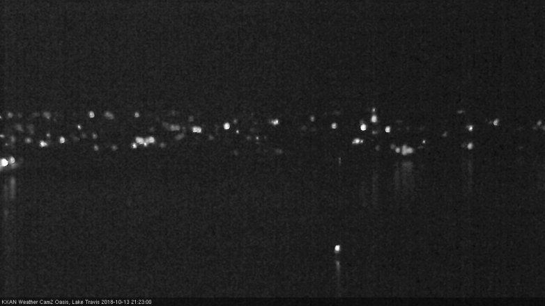 Lake Travis webcam, October 13, 2018 8:25 PM CT
