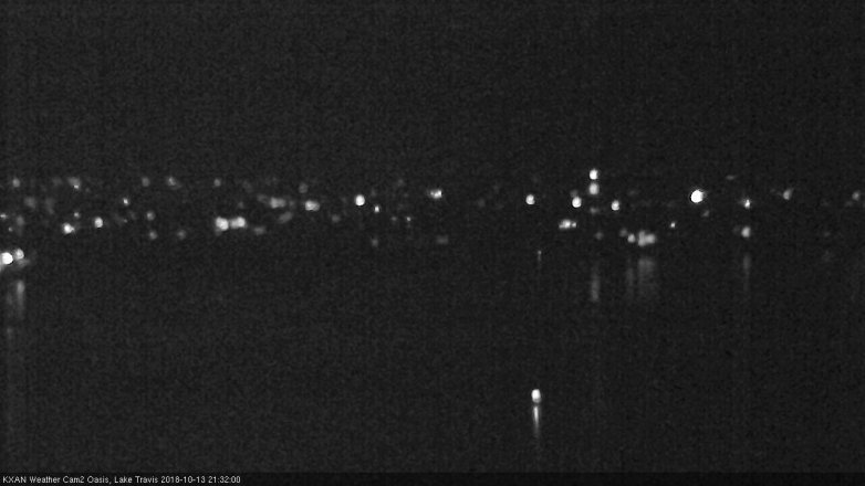 Lake Travis webcam, October 13, 2018 8:35 PM CT