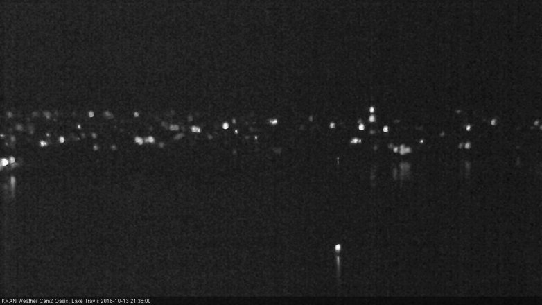 Lake Travis webcam, October 13, 2018 8:40 PM CT