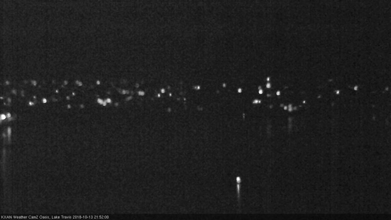 Lake Travis webcam, October 13, 2018 8:55 PM CT