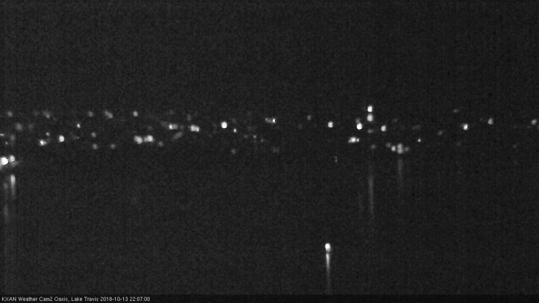 Lake Travis webcam, October 13, 2018 9:10 PM CT
