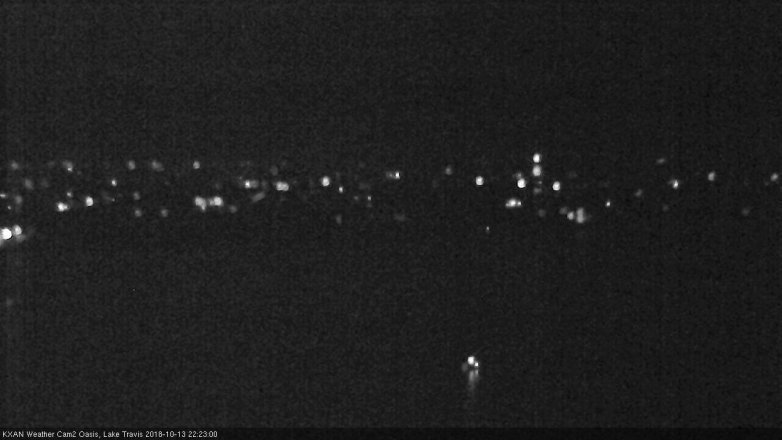 Lake Travis webcam, October 13, 2018 9:25 PM CT