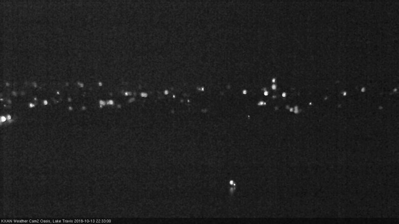 Lake Travis webcam, October 13, 2018 9:35 PM CT