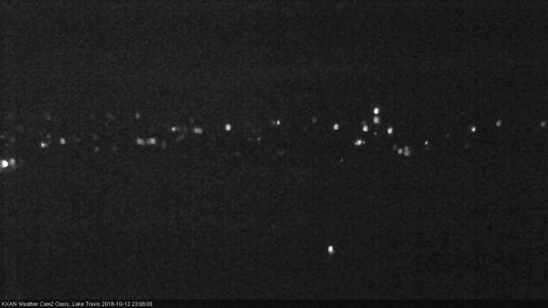 Lake Travis webcam, October 13, 2018 10:10 PM CT