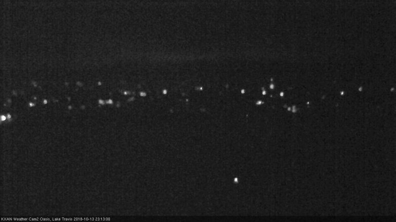 Lake Travis webcam, October 13, 2018 10:15 PM CT