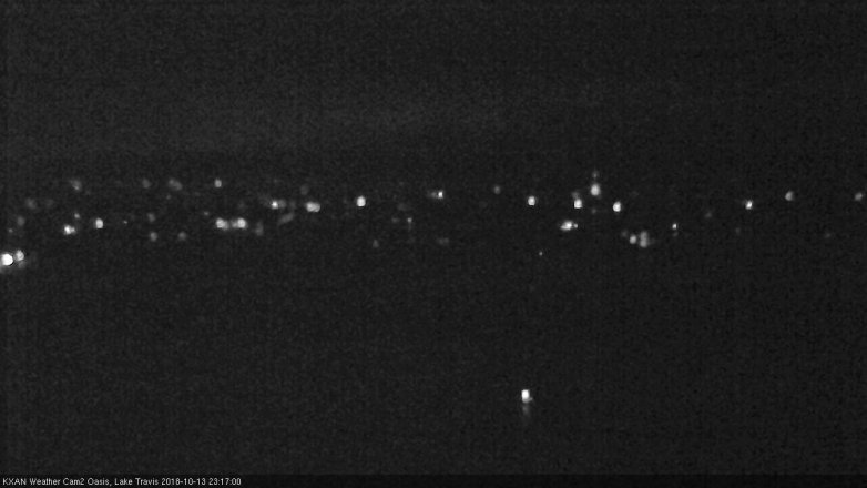 Lake Travis webcam, October 13, 2018 10:20 PM CT
