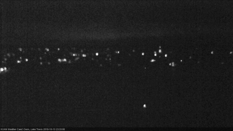 Lake Travis webcam, October 13, 2018 10:35 PM CT