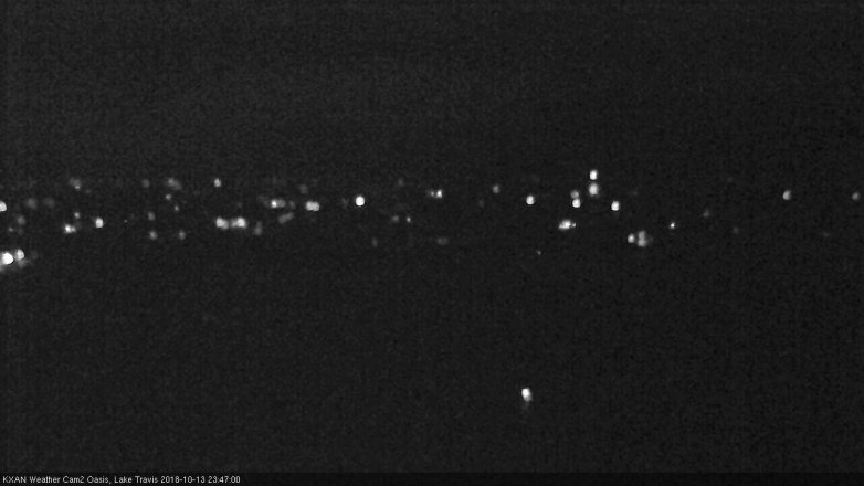 Lake Travis webcam, October 13, 2018 10:50 PM CT