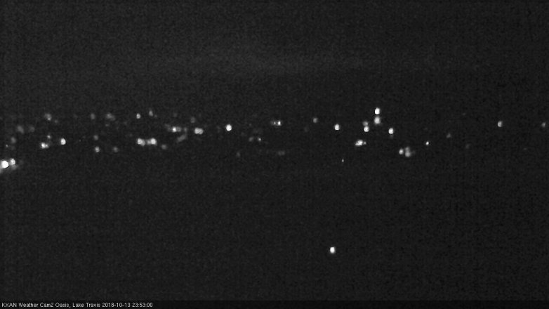 Lake Travis webcam, October 13, 2018 10:55 PM CT