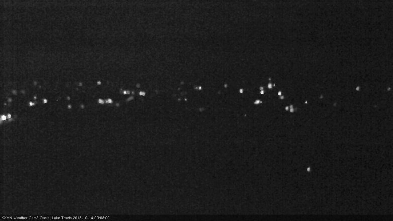 Lake Travis webcam, October 13, 2018 11:10 PM CT