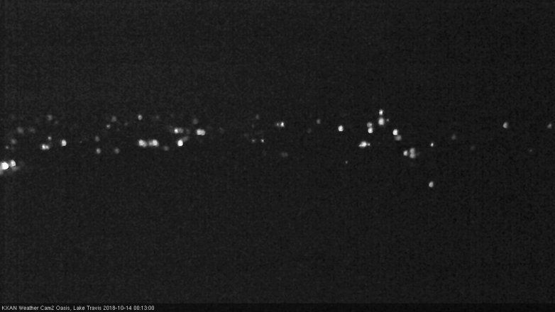 Lake Travis webcam, October 13, 2018 11:15 PM CT