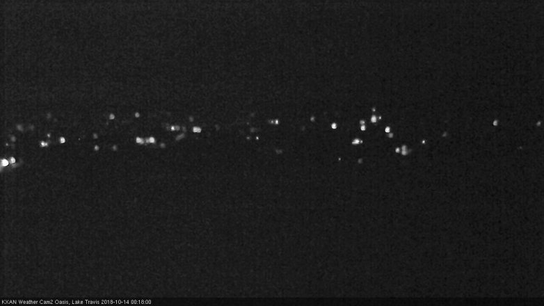 Lake Travis webcam, October 13, 2018 11:20 PM CT
