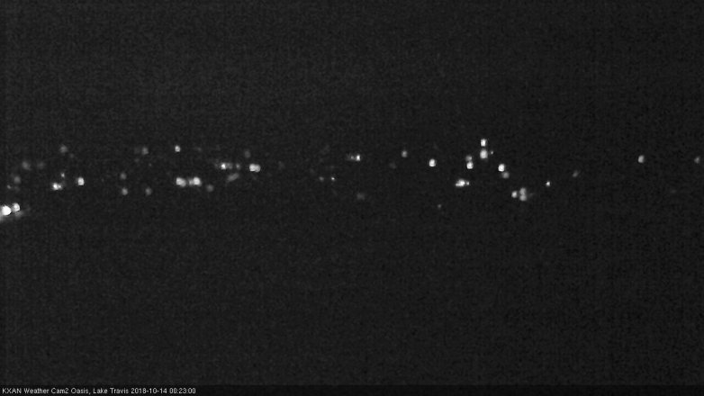 Lake Travis webcam, October 13, 2018 11:25 PM CT